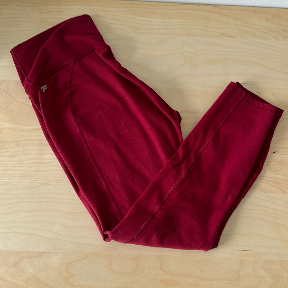 Fabletics power hold red leggings